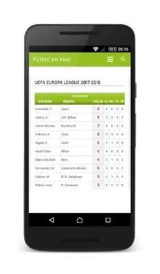 Live Europa League android App screenshot 1