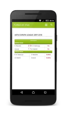 Live Europa League android App screenshot 3